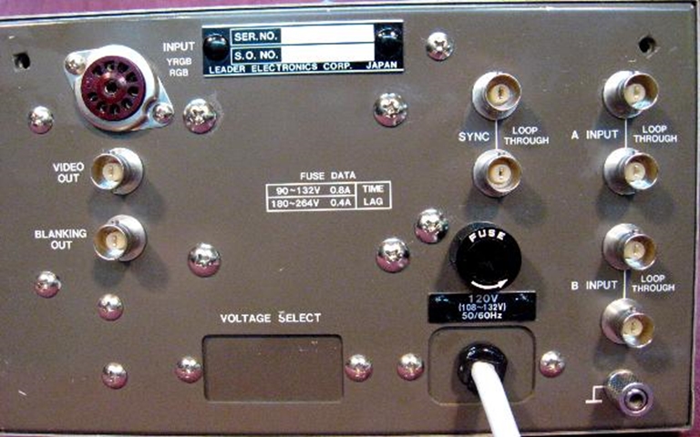 Image sur Leader LBO5860H Portable Wave Form Monitor