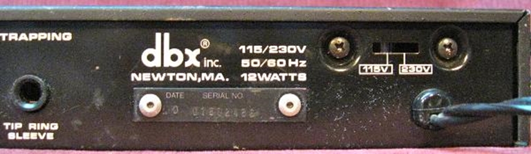 Image sur DBX 160x Limiter, sn: U1602486