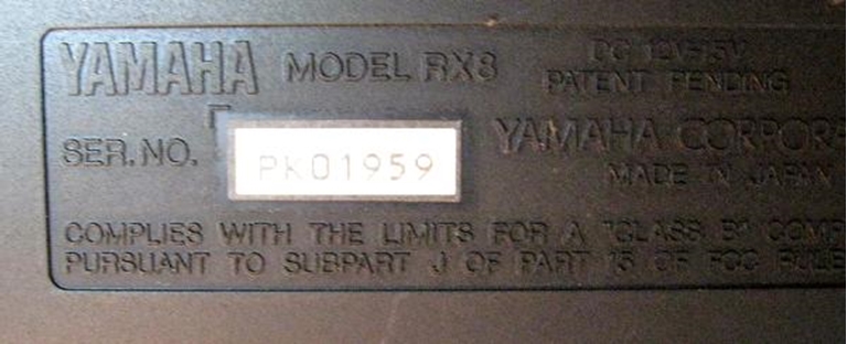 Image sur Yamaha RX8 Drum Machine