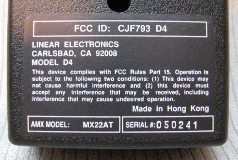 Afbeelding van AMX MX22AT Remote Control 