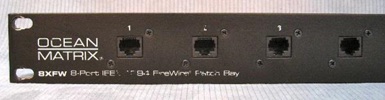 Image sur Ocean Matrix 8XFW 8-Point Firewire Patch Bays