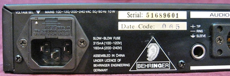 Image sur Behringer MDX 2100 composer