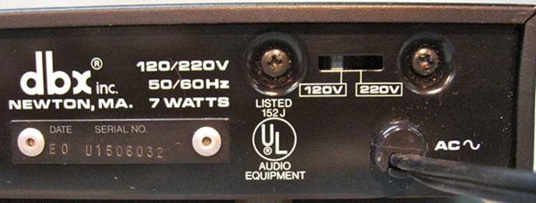 Image sur DBX 150 Type I Noise Reduction. sn U1506032