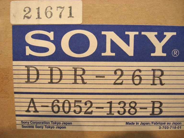 Image sur Sony D2 DDR-26R Head Assembly, NOS?