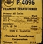 Image de Chicago Transformer Company P-4096 Filament Transformer