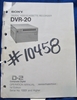 Afbeeldingen van Sony DVR-20 Operation Manual 1st Edition
