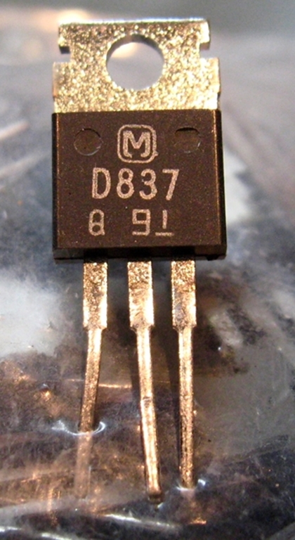 Image sur Panasonic 2SD837Q Transistors, NOS, 100/bag