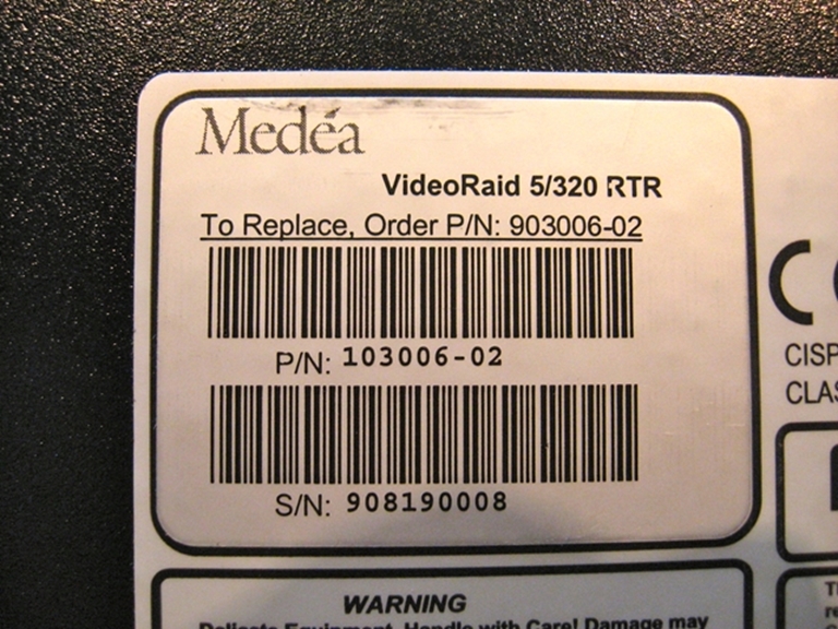 Image sur Medéa 5 disk Raid Array, Model 5/320 RTR