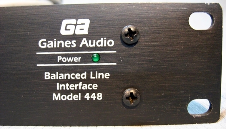 Image sur Gaines Model 448 Audio IHF to Balanced converter