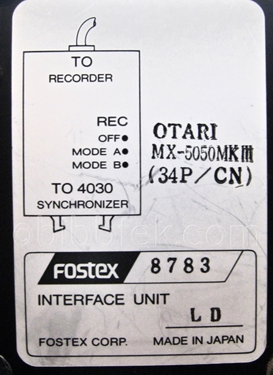 Image sur Fostex 8783 Synchronizer Interface for Otari MX5050-8 track