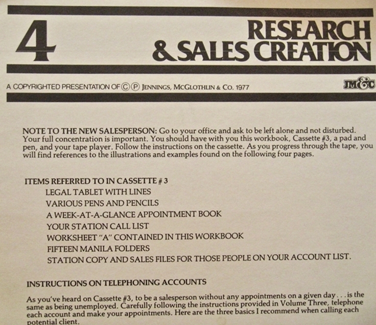Afbeelding van JM&C "How To Sell Radio" 1977