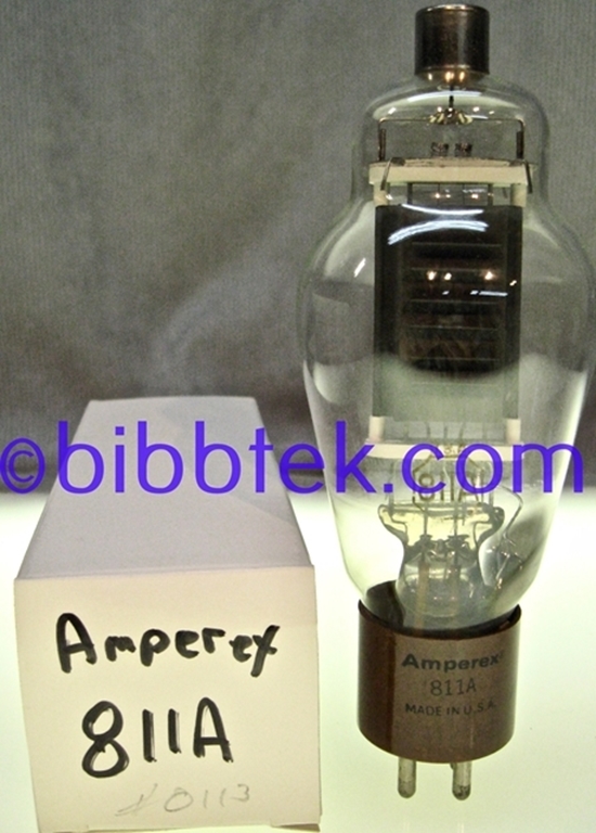 Afbeelding van Amperex 811A Transmitter tube #0113, NOS, tests good.