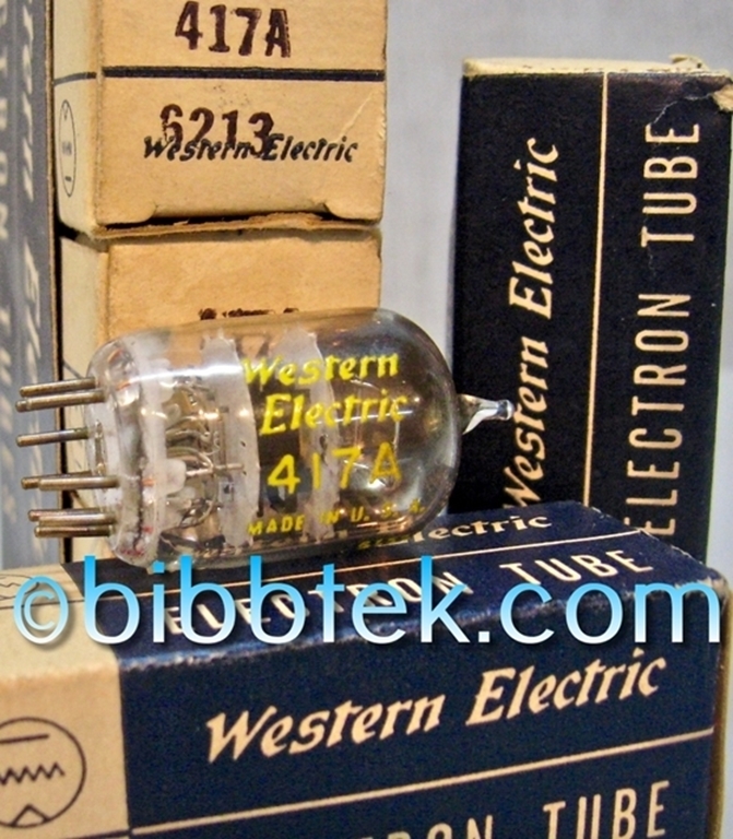 Image sur Western Electric 417A vacuum tubes, NOS.
