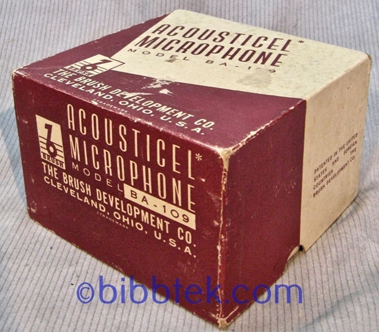 Afbeelding van Brush Development Model BA-109 microphone. SOLD OUT.