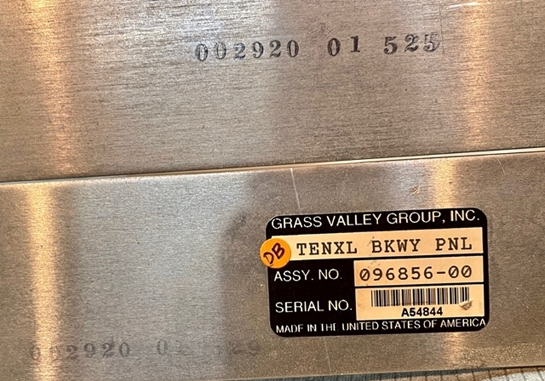 Image sur Grass Valley Group TEN-X-L Control panel only.