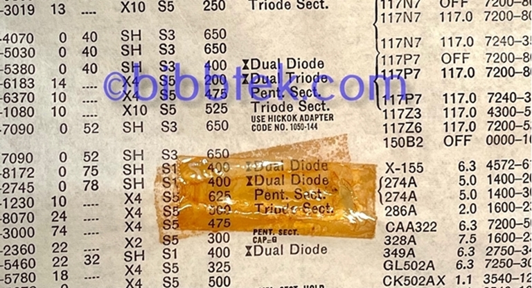 Image sur HIckok Roll Chart models 752-752A