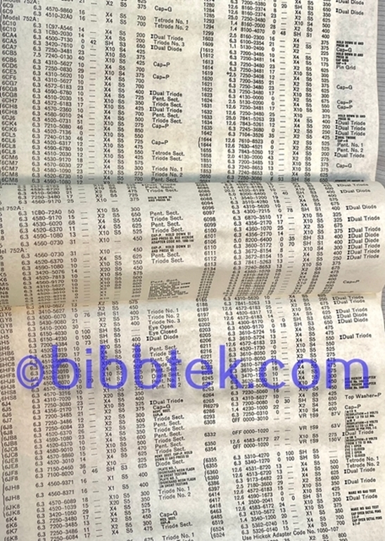 Image sur HIckok Roll Chart models 752-752A