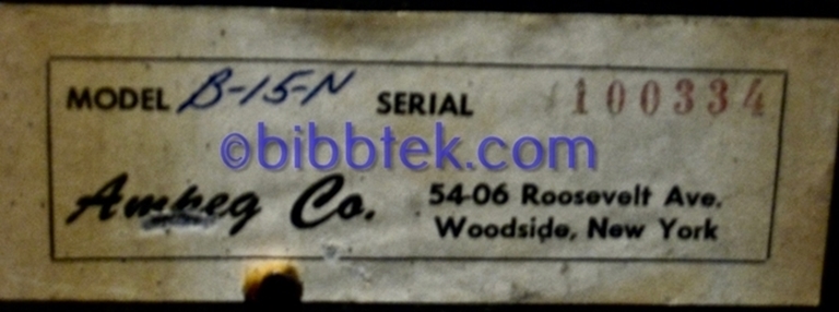 Image sur Ampeg B15N, 1961,  SN 100334,  SOLD OUT
