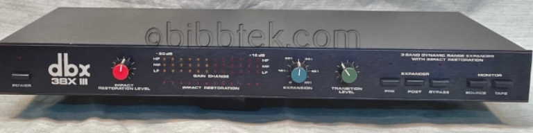 Image sur dbx 3BXiii  3 band dynamic range expander, VG condition.  snn50301843