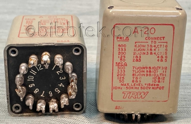 Image sur UTC TRW A-20 Input Transformers.