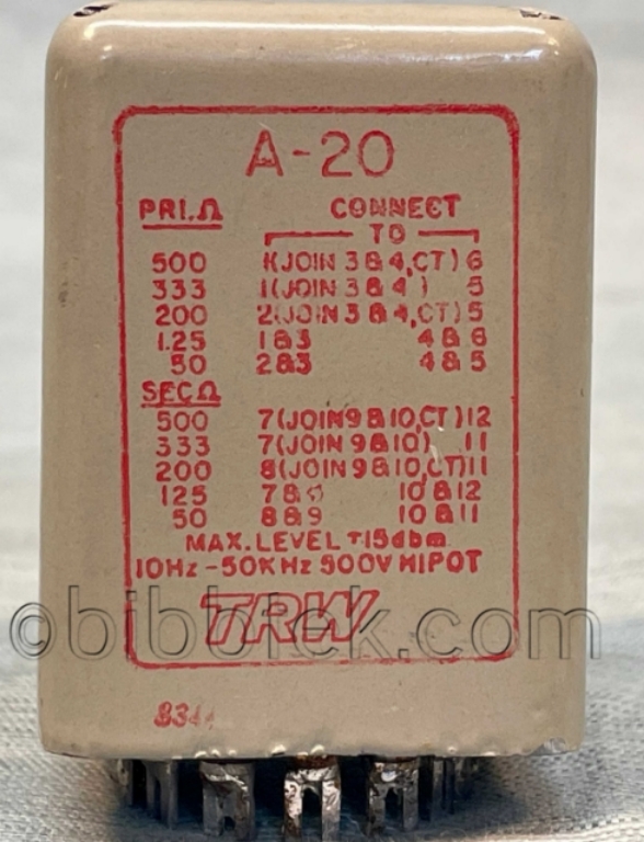Image sur UTC TRW A-20 Input Transformers.