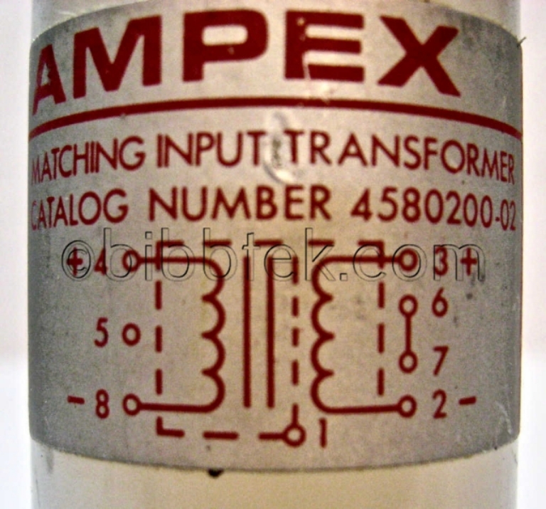 Afbeelding van Ampex Balanced Matching Input transformer pn 4580200-02