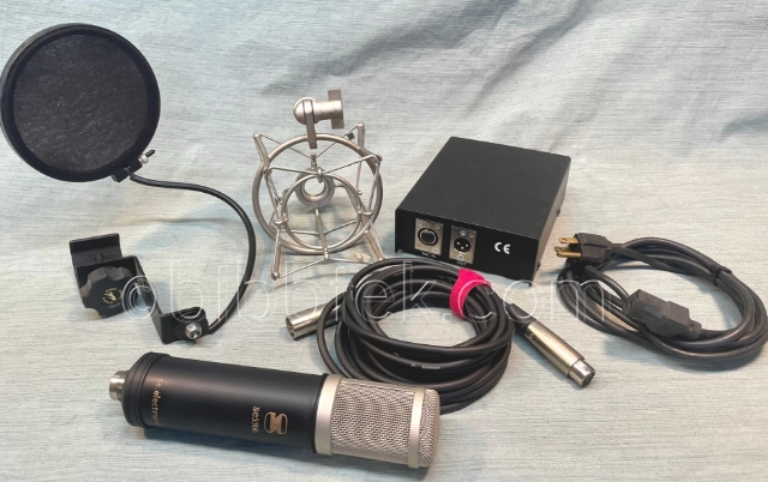 Picture of SE Electronics model SE 5500 large diaphragm, tube condenser microphone.
