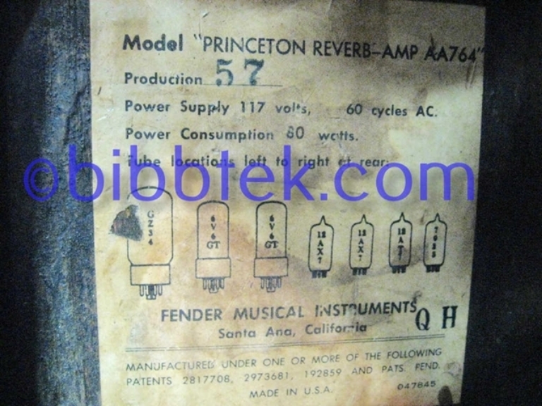 Picture of 1967 Fender Princeton Reverb SOLD OUT.