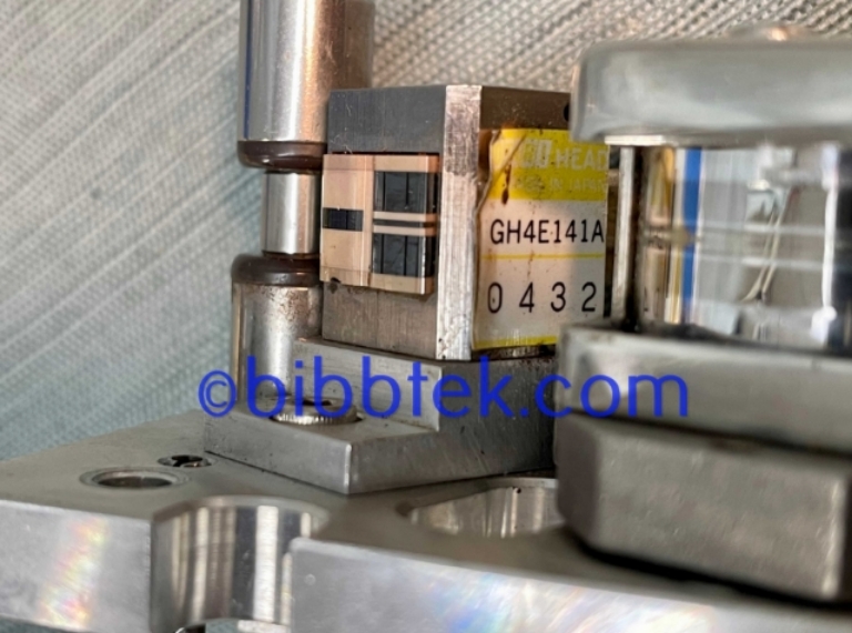 Picture of Otari 2 track .250" head assembly for Otari MX-55 machines.